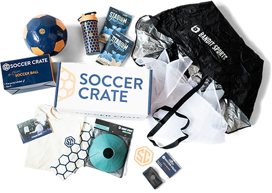 soccer accessories, soccer gear from plate crate, soccer box