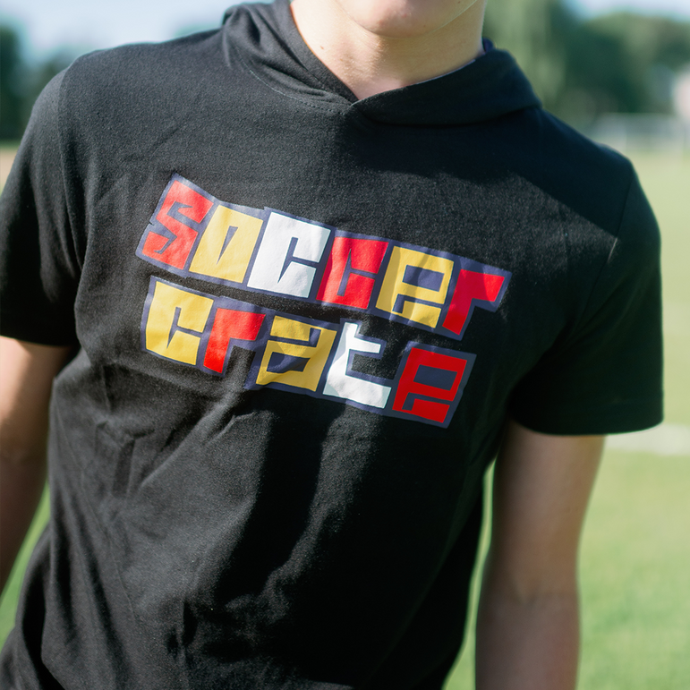 Soccer crate Short sleeve hoodie
