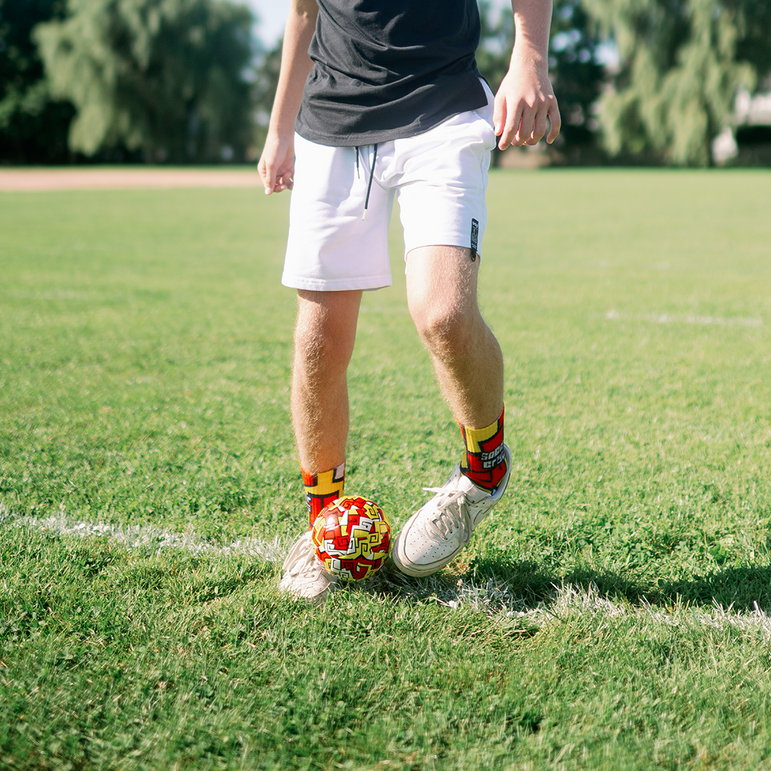 Soccer socks, soccer crate socks, bandit sports socks