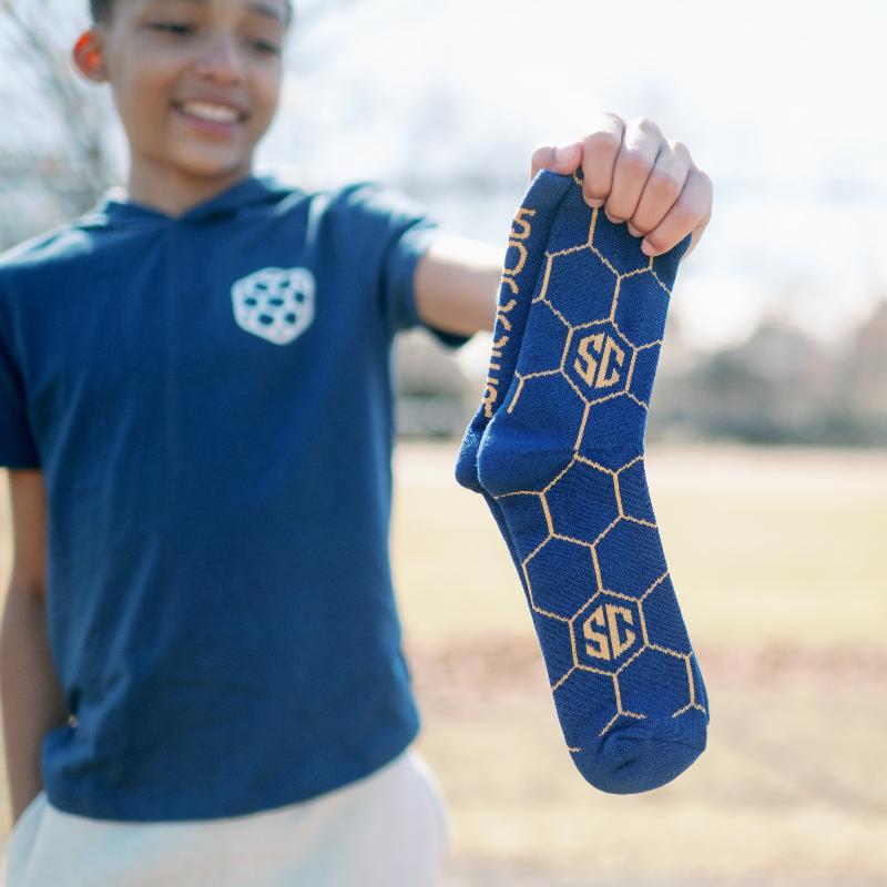 Soccer Crate Golden Goal Socks Plate Crate